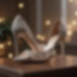 Elegant wedding shoes showcasing innovative design