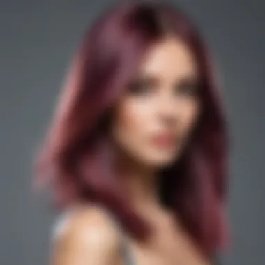 Stunning Results of Semi-Permanent Hair Dye Beautifully colored hair showcasing a smooth and glossy finish
