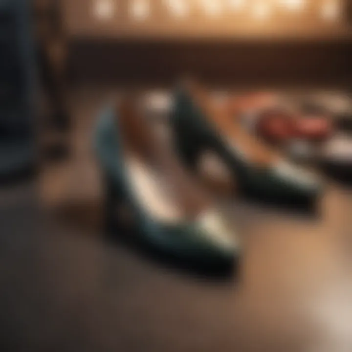 Elegant display of various chic flat shoes