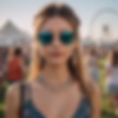 Fashion-forward look blending comfort and trendiness in festival attire