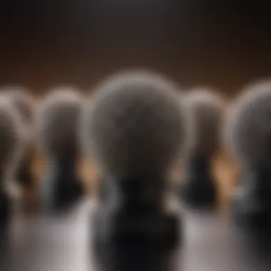 A variety of diffuser attachments laid out on a stylish background