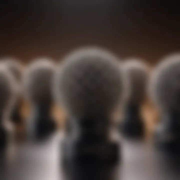 A variety of diffuser attachments laid out on a stylish background