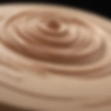 Close-up of foundation texture showing its creamy consistency