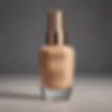 Elegant bottle of full coverage foundation for mature skin