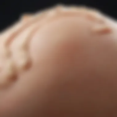 Close-up of cellulite cream ingredients with a focus on natural components