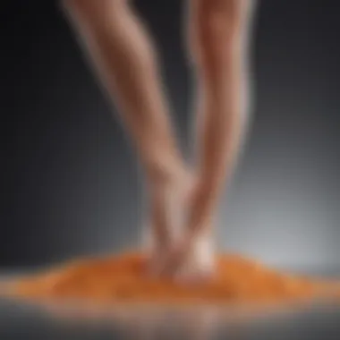 A close-up of key ingredients found in leg smoothing creams