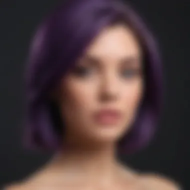 Before and after hair color treatment