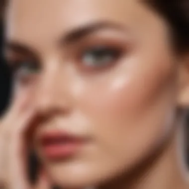 A skincare expert analyzing under eye firming serum formulations