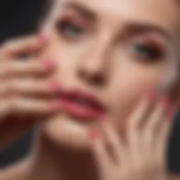 Close-up of a beautifully manicured nail with gel polish