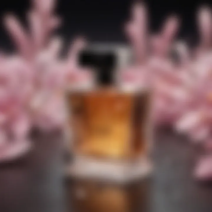 Fragrance notes displayed artistically