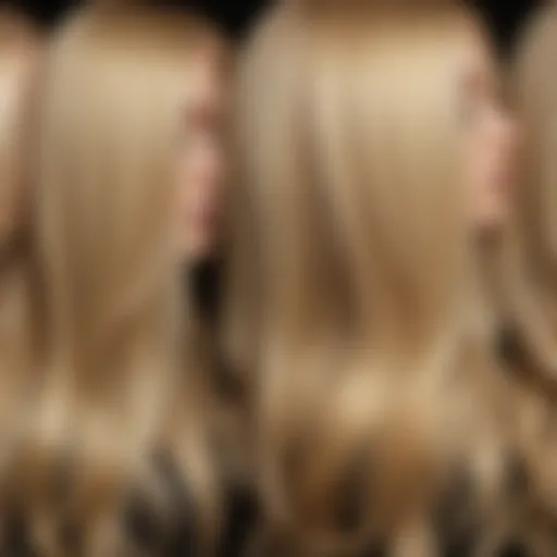 A stunning display of various blonde hair shades