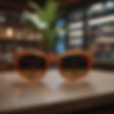Thierry Lasry Eyewear in a Contemporary Setting A fashionable display of Thierry Lasry Optical eyewear at a contemporary boutique