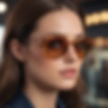 Unique Aesthetics of Thierry Lasry Eyewear on Display A model wearing Thierry Lasry Optical eyewear highlighting the unique aesthetic