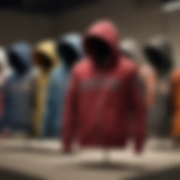 A stylish display of various True Religion hoodie styles and colors.