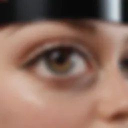 Close-up of a jar of Ulta Anti Aging Eye Cream showcasing its rich texture