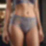 Stylish display of Urban Outfitters undergarments showcasing intricate designs and color variety.