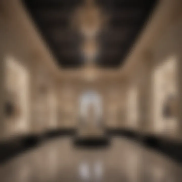 Luxurious shopping environment at Saks Fifth Avenue, highlighting the integration of Versace within the retail space.