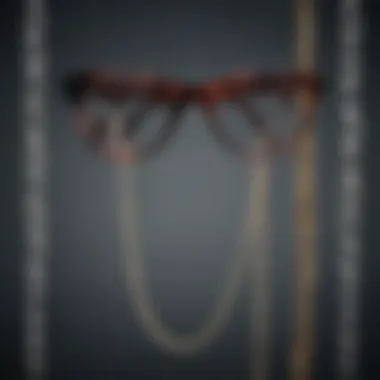 Diverse Materials of Eyeglass Chains Variety of eyeglass chains made from diverse materials