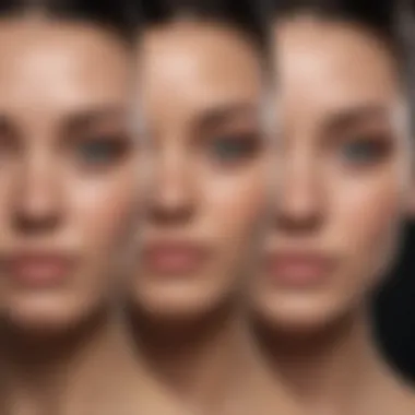 A diagram illustrating various skin types