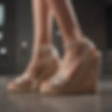 Elegant Wedge Sandals with Intricate Detailing Elegant Wedge Sandals with Intricate Detailing