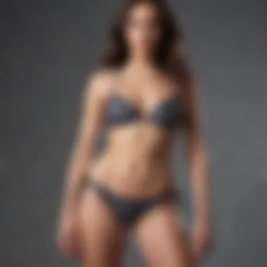 Patterned Bikini for Small Chests Patterned bikini showcasing various prints for small chests