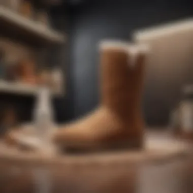 Essential Cleaning Products for Uggs A selection of cleaning products suitable for Ugg boots