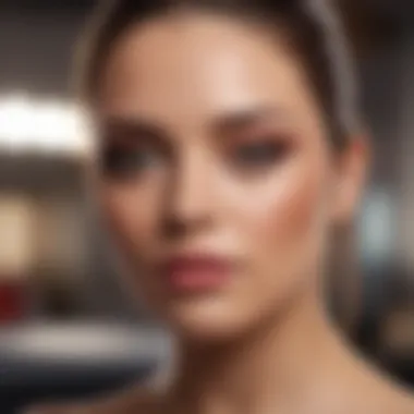 Confidently flaunting Fitme makeup look A woman confidently showcasing her finished Fitme makeup look
