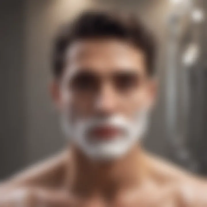 Flawless shave achieved with shower shaving cream