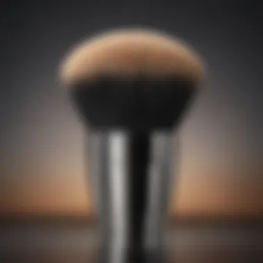 Precise Application Tool Close-up of high-quality foundation brush for mature skin application
