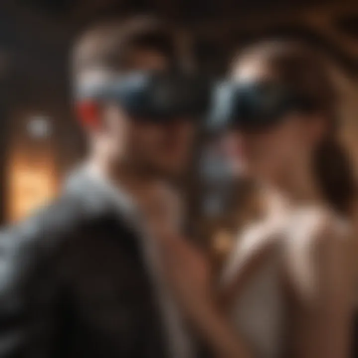 Virtual reality gaming experience for couples