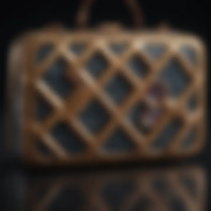 Trendy handbag in a unique geometric design