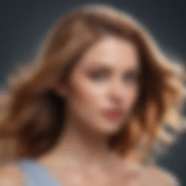 Radiant Beauty: Transformative Hair Care Results Glamorous woman showcasing the effects of sulfate and paraben-free shampoo