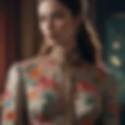 Exquisite Gucci Blouse with Floral Embellishments