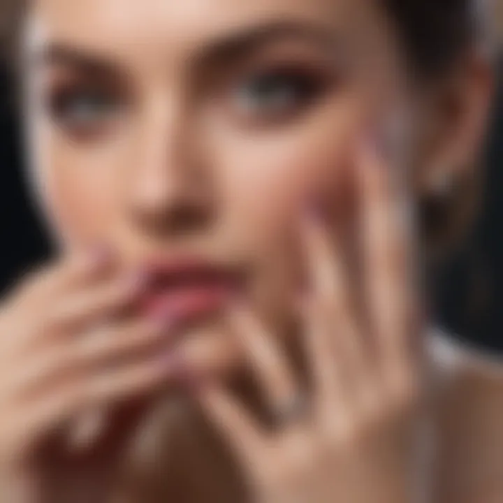 A finished elegant manicure showcasing meticulous attention to detail.