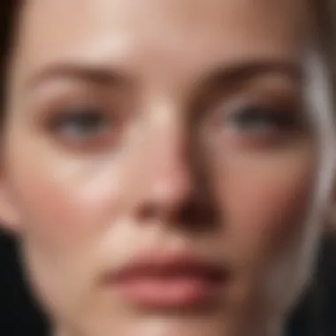 Understanding Facial Eczema Close-up of facial skin with eczema