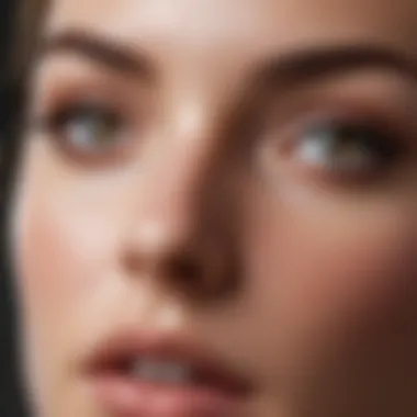 Application of a topical serum for eyelashes
