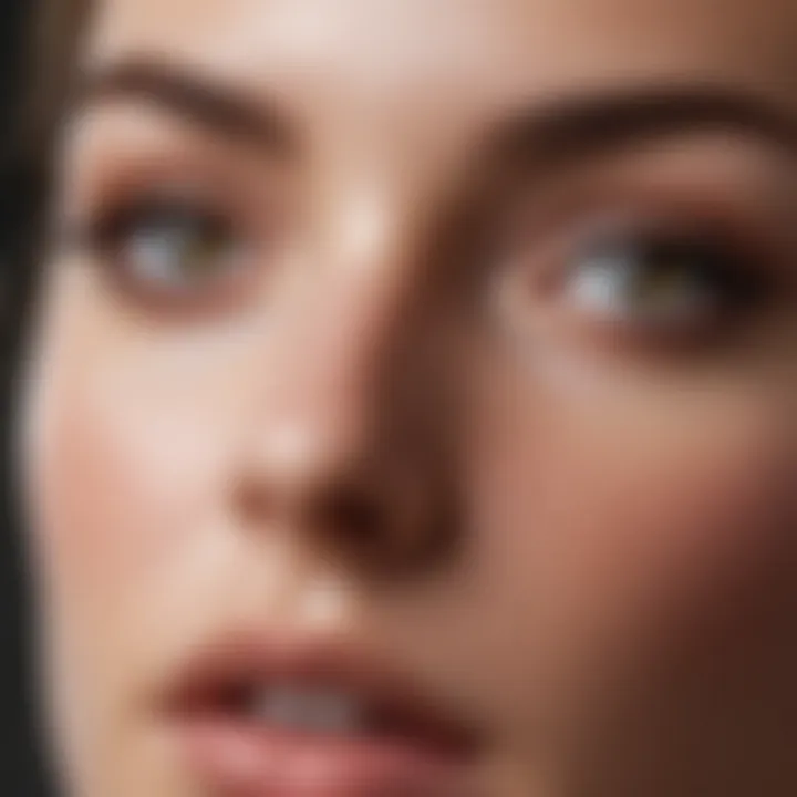 Application of a topical serum for eyelashes