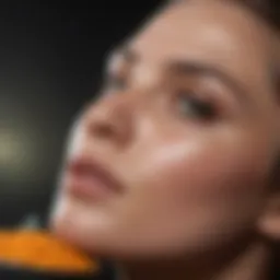 Vibrant natural ingredients for a facial peel