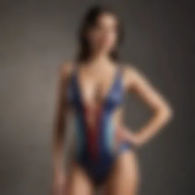 Stylish one-piece swimsuit showcasing innovative cut-out design