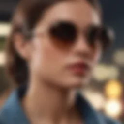 Elegant Ray-Ban frames showcasing prescription lenses