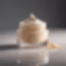 A close-up of a rich moisturizer with a smooth texture.