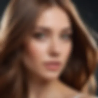 The Radiance of Healthy Hair Enhanced by Keratin Close-up view of healthy, shiny hair reflecting light