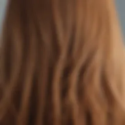 Close-up of glossy, healthy hair showcasing the impact of keratin treatments