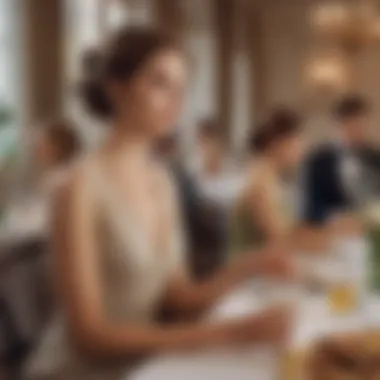 Accessorizing for Formal Lunch Gatherings Accessorized ladies who lunch dress for a formal event
