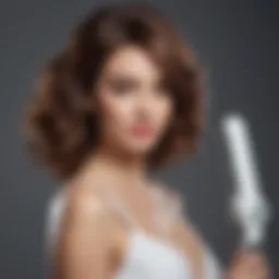 Elegant design of the Landot hair straightener and curler