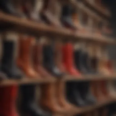 Diverse Designs: A Collection of Louboutin Boots Collection of Louboutin boots displaying various designs