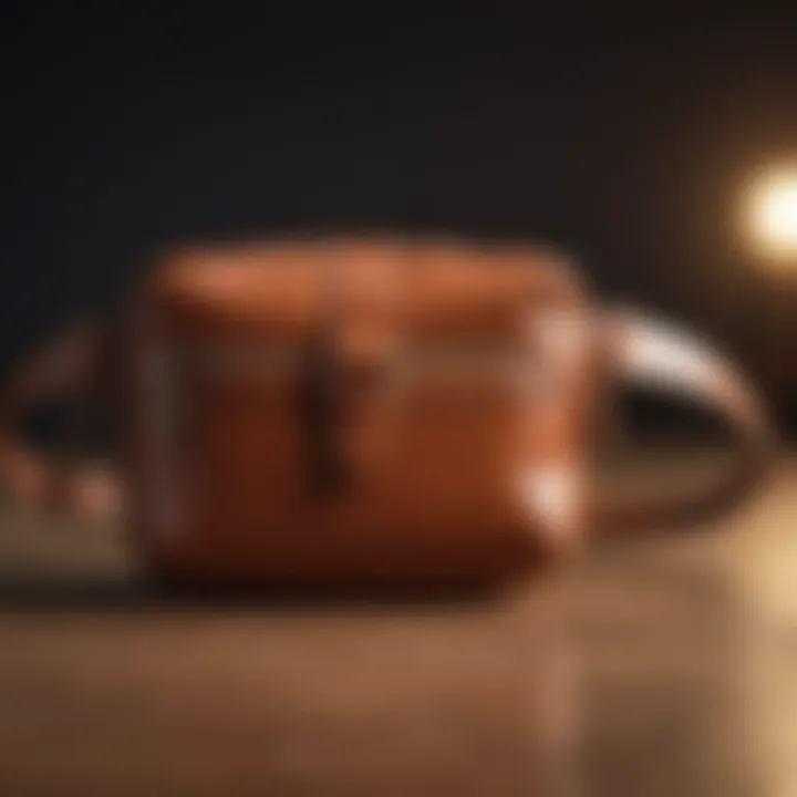 Luxurious Leather Fanny Bag in Rich Cognac Hue