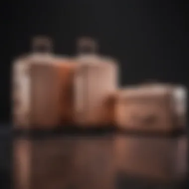 Luxurious rose gold Away luggage collection at Macy's