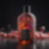 Luxurious Shampoo Bottle with Colorful Swirls