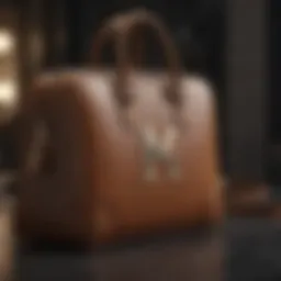 Luxury Business Bag with Monogram Detail